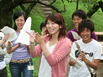 A smile is the trademark of youth