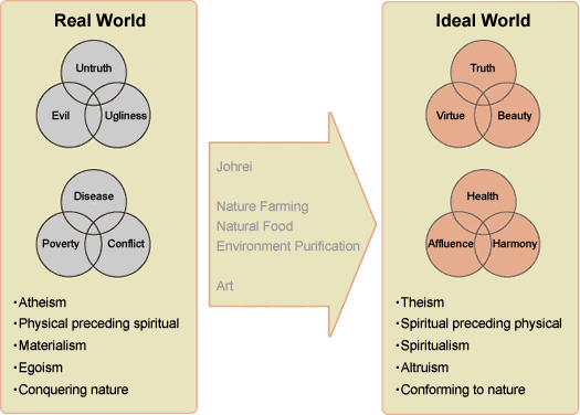 Fig. 1 The real world and the ideal world